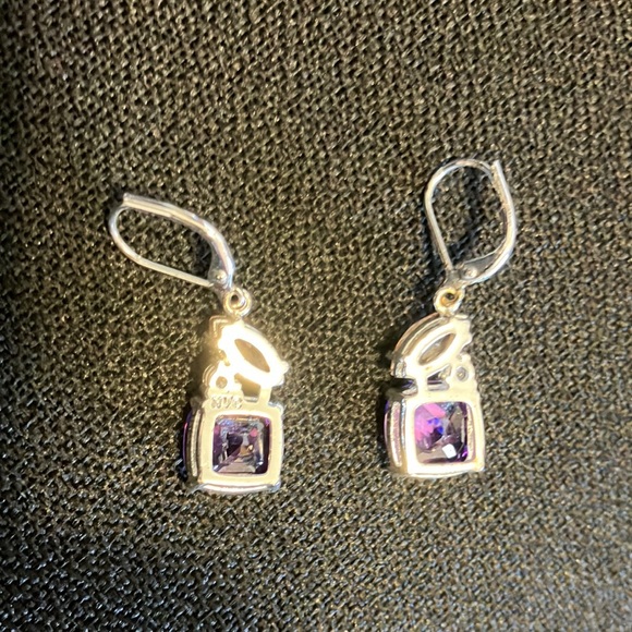 Vintage NVC Nataliya V. Collister CZ Earrings - Picture 3 of 4